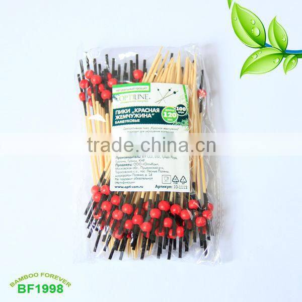 short 9cm red single ball ass Toothpick