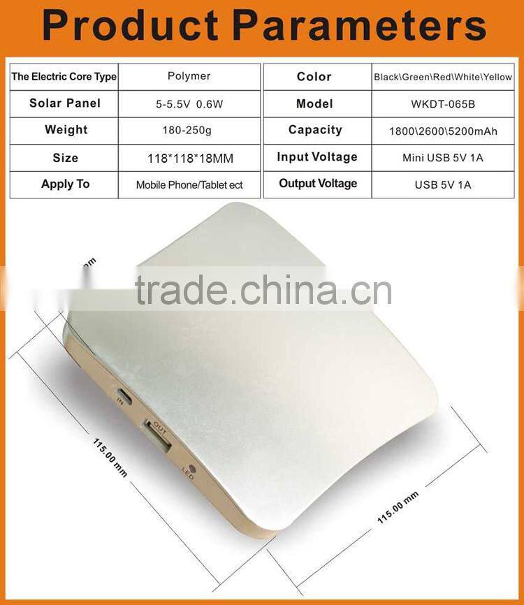 2015 newest item portable window stickers solar charger/solar charger window/solar power bank charger