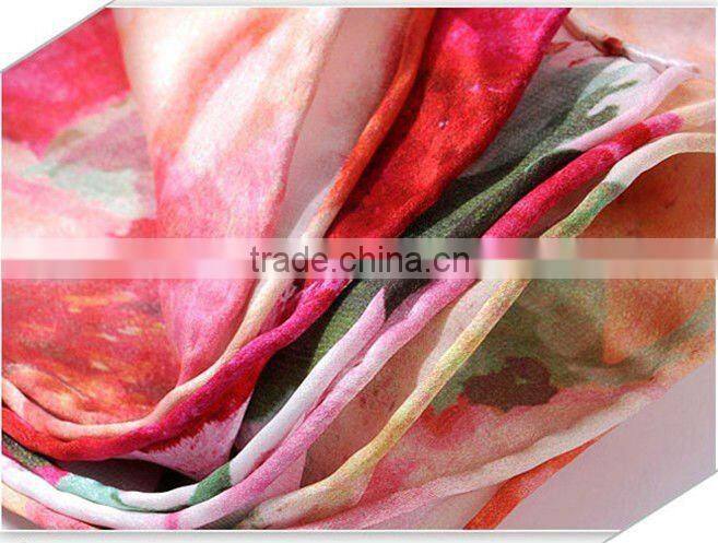 flower,printed,Printed Pattern and Medium Style of Length 100% silk scarf