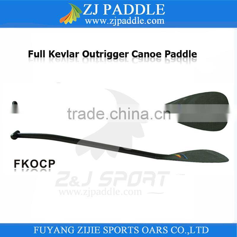 Kevlar Blade Outrigger Canoe Paddle With Wood Bent Shaft
