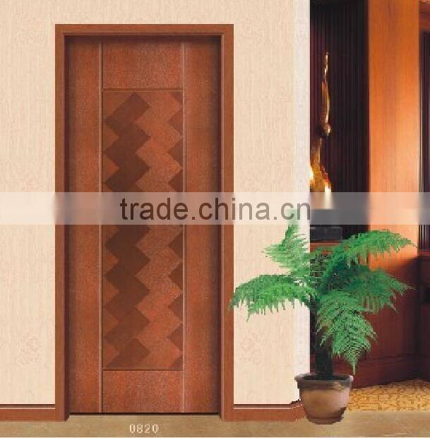 used wooden door solid wood door with good design from China