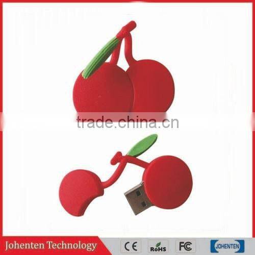 PVC custom USB flash drives fruit strawberry shape wholesale