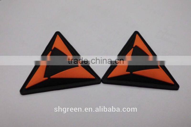 Cute PVC rubber label,rubber badges for slipper