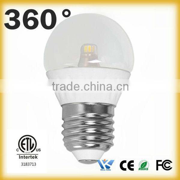 Top grade ETL Nihcia chip Dimmable e27 led chandelier candle light bulb