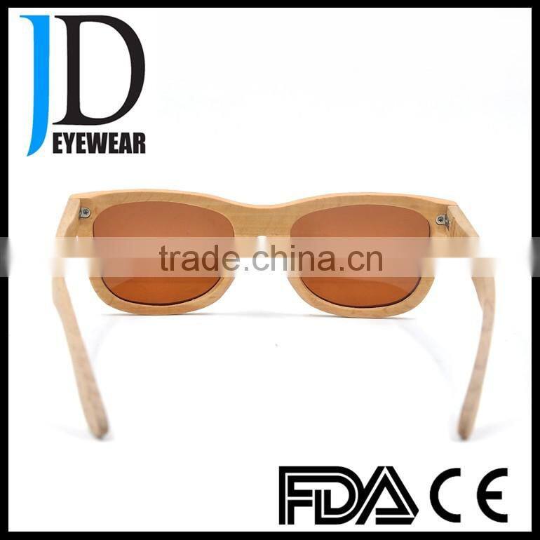 Top Quality UV400 Wood Polarized Custom Made Sunglasses