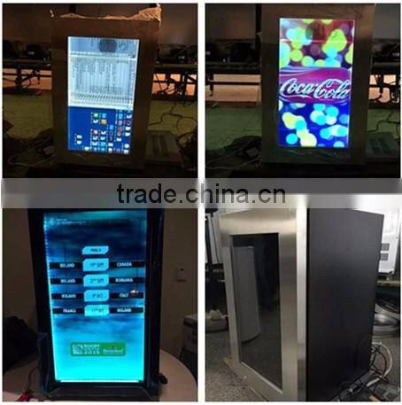 EKAA 10inch Android system transparent lcd showcase display