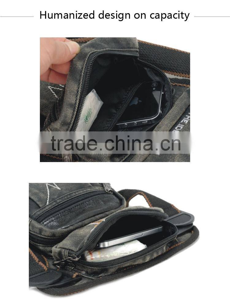 Old Fashion Design Drop Leg Bag for Men Bicycle Waist Packs