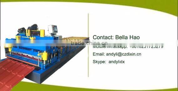 hydraulic cutting Automatic color steel roll forming machine for Philippines for roofing sheet