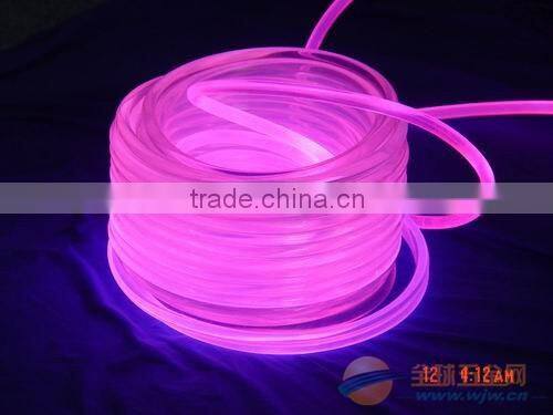 side & end glow fiber optic material parts for chandelier