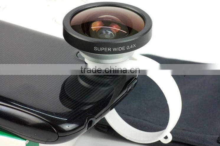Portable 0.4X Wide Camera Lens For iPhone/iPad/Samsung/HTC