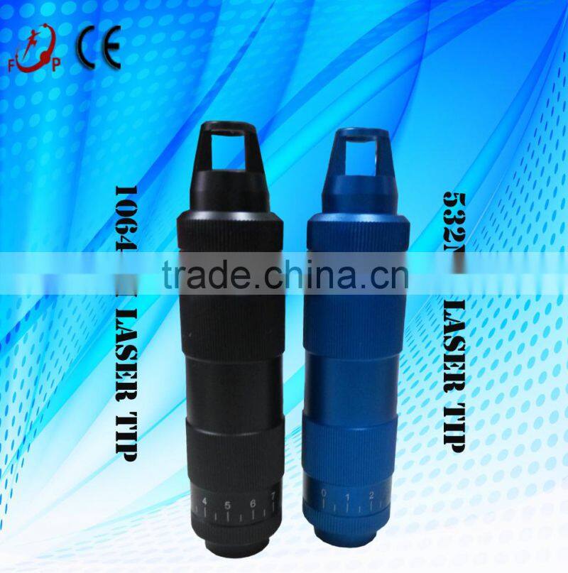FP Laser new design 532nm 1064nm laser tips probe for tattoo removal machine