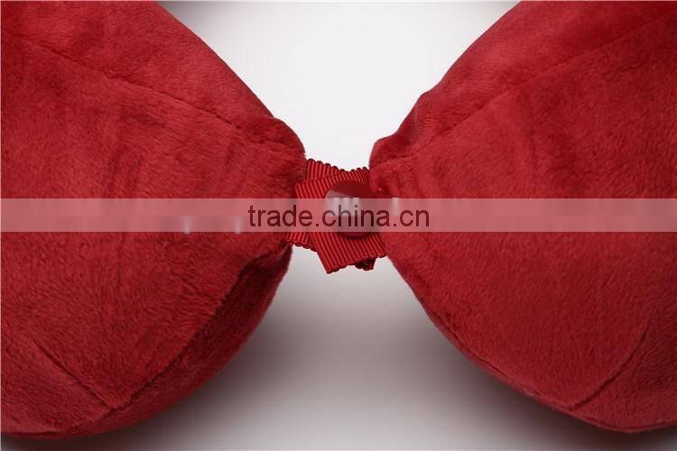 Orthopedic travel neck pillow with memory foam inside