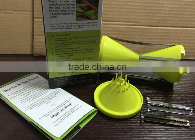 Amazon hot seller kitchen tools handy japanese spiral slicer vegetable spiralizer vegetable fruit spiralizer kitchen tool
