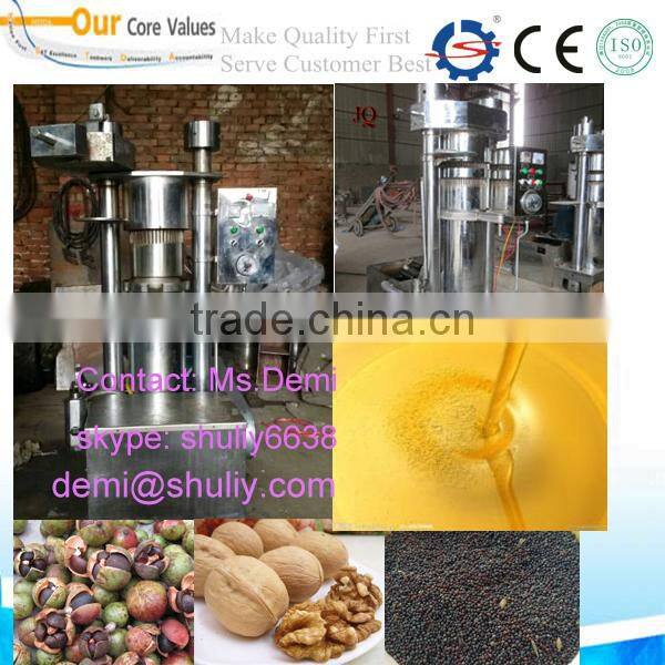 Stainless Steel Tea Seed Oil Press Machine / Hydraulic Walnut Seed / Sesame Seed Oill Press Machine