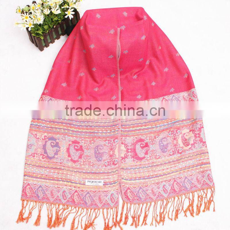 High Quality Vintage Women Lady Soft Long Neck Large Tassel Scarf Wrap Shawl Pashmina Stole Scarves