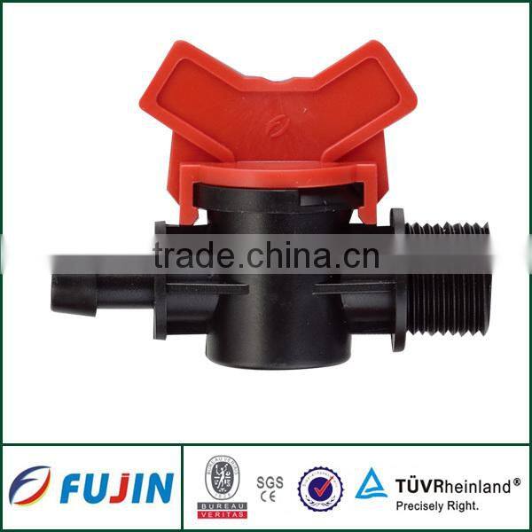 Drip irrigation system dia 9*12 plastic mini ball valve