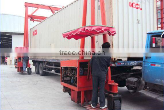 mobile container crane with diesel engine power