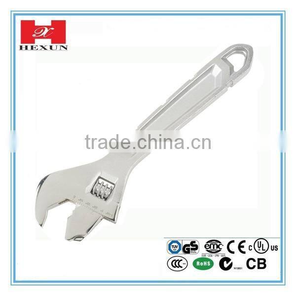 2016 New arrival small adjustable wrench with 5 sizes 6", 8", 10", 12", 15"