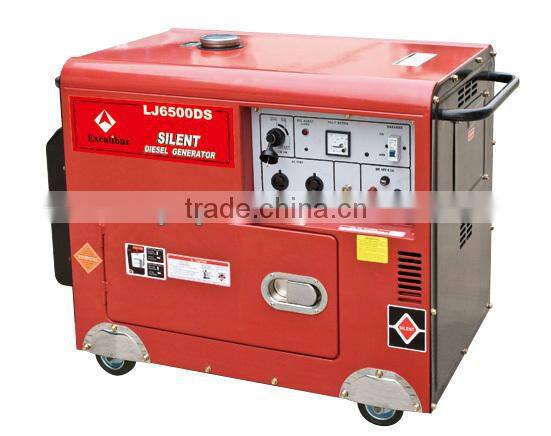 5KVA small portable single cylinder silent diesel generator price with Digital display panel