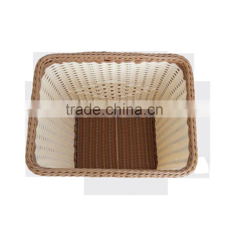 Quality chinese products washable PE rattan laundry hamper for dirty clothes