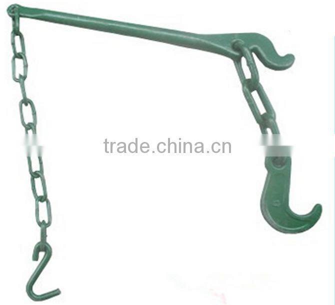 long link Lashing chain with chain tensioner lever