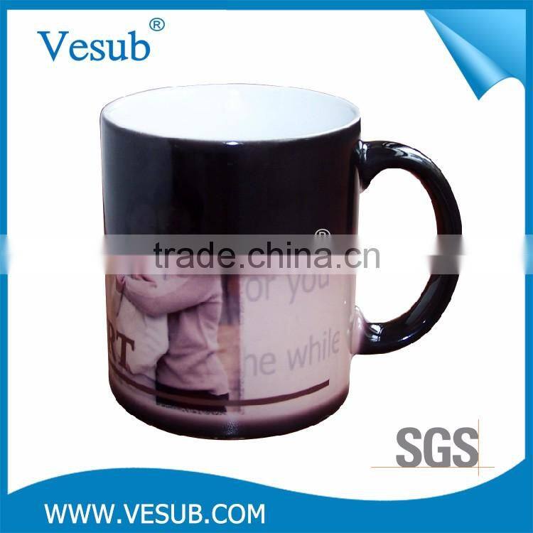 Alibaba Promotional Custom 11 Oz Sublimation Magic Color Changing Mugs