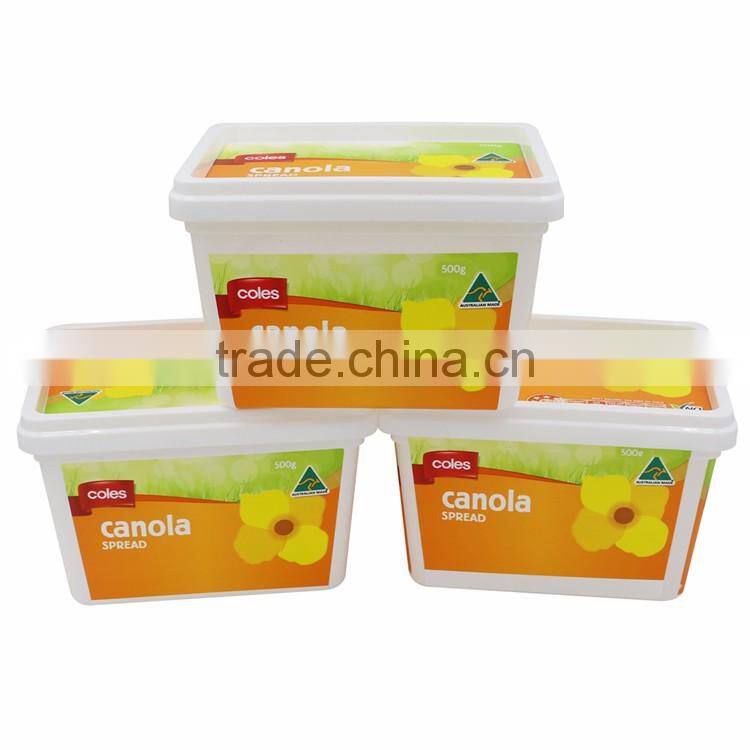 Airline Food Container for Cream Cheese and Butter Oil, Disposable Plastic Container With Lid