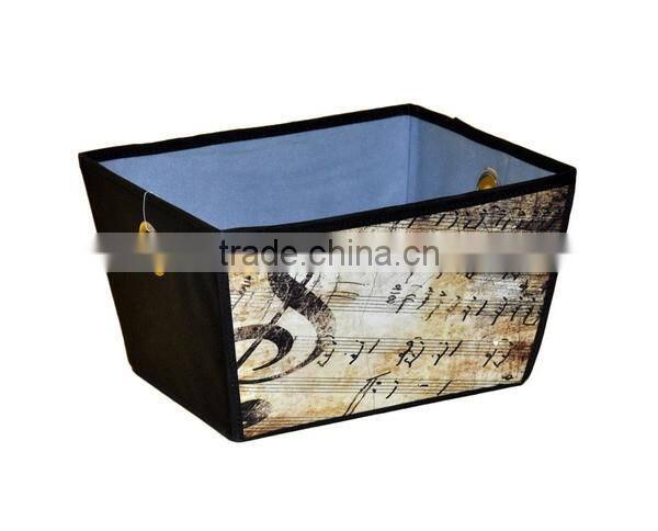 Front PP Printing Household Nonwoven Foldable Storage Box