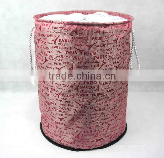 Nylon Peach Skin Shut Cloth Laundry Basket