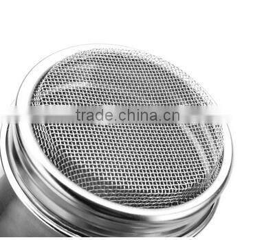 CY182 Stainless Steel Powder Sieve Spray Powder Sugar Sieve Cans Tube With Plastic Cap Barrel Powder Sieve