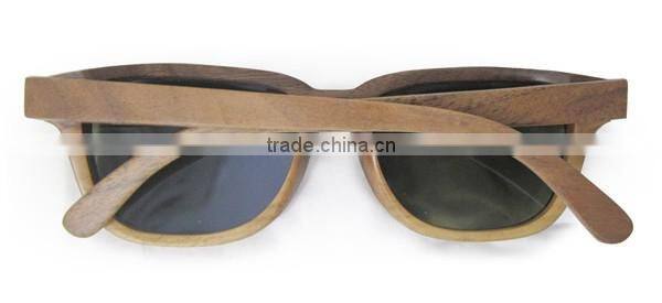 New fashionable wood sunglasses OEM China factory back grape wooden frame color sunglasses