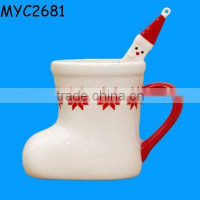 Vintage pottery double layer beer mugs