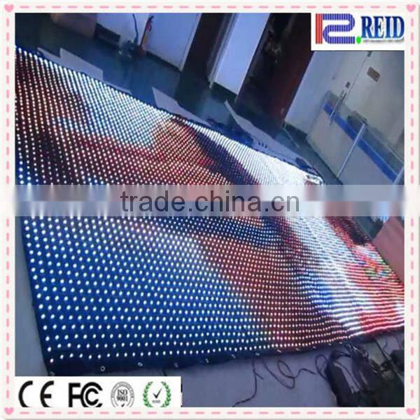 2017 CE RoHS LED curtain decoration sex free xxx video screen with china