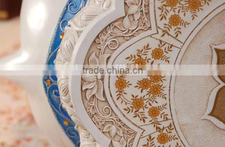 2014 New Products Home Decoration White Resin Elephant Sculpture