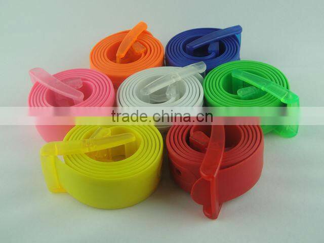 Colourful silicon belts