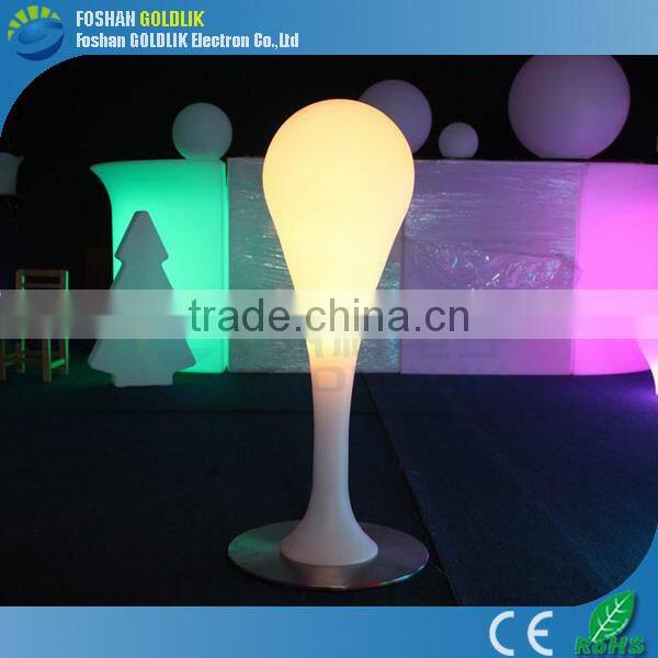 waterdrop shape cordless led floor lamp