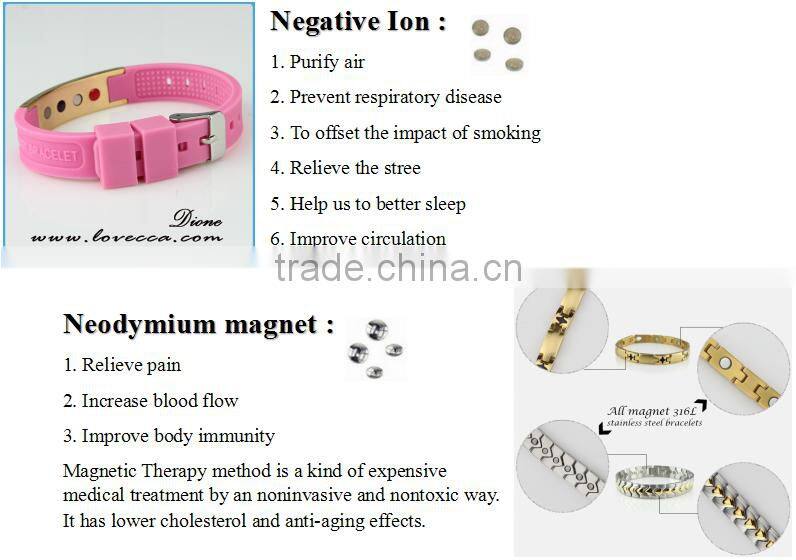 Fashion jewelry magnetic bio ceramic bracelet for woman