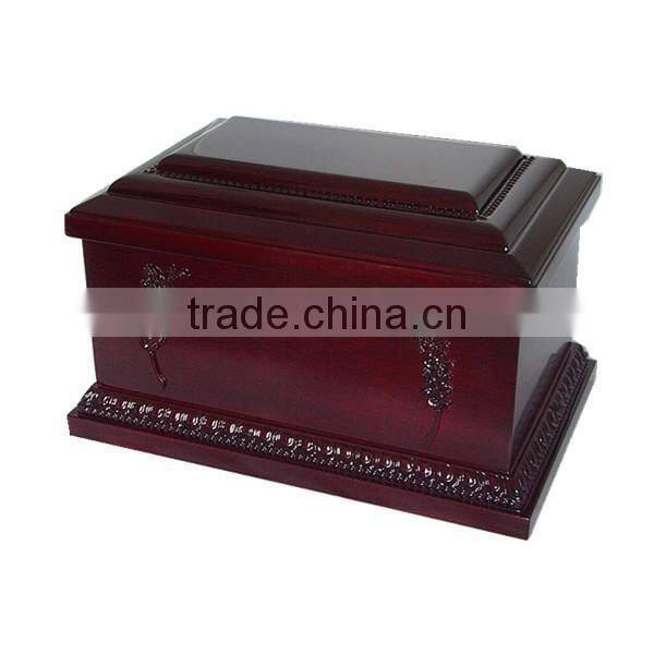 Human cremation latest custom design Funerary cherry wood urns