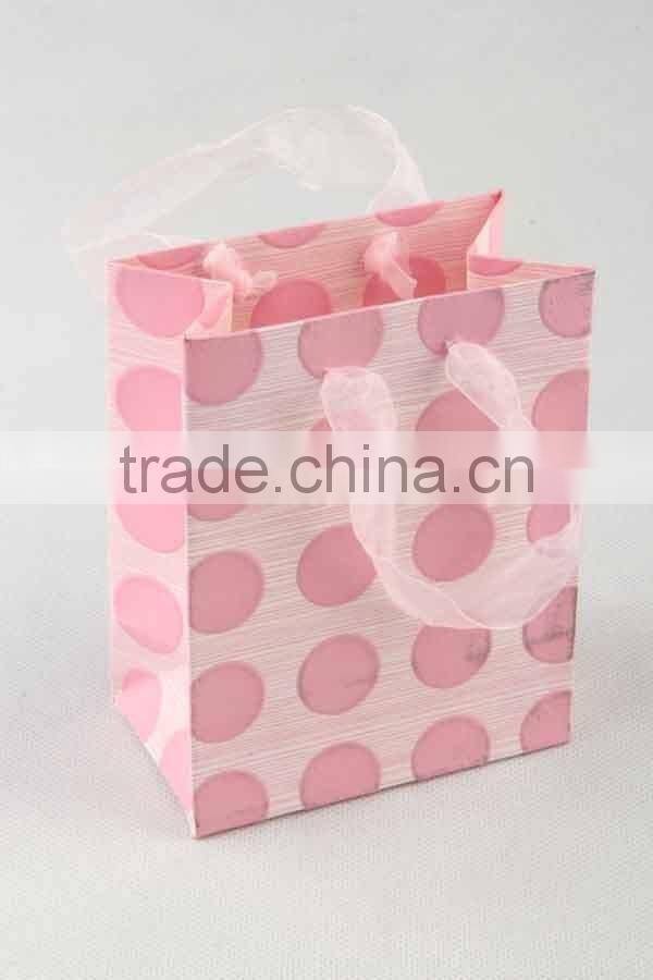 Foldable Gift Bag / Shopping Bag With Dots