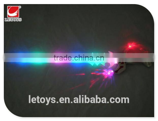 62cm plastic LED flashing weapon toys sword with blue light for kids