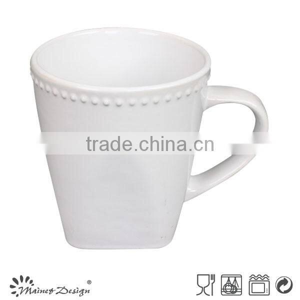 fine quality square ceramic mug