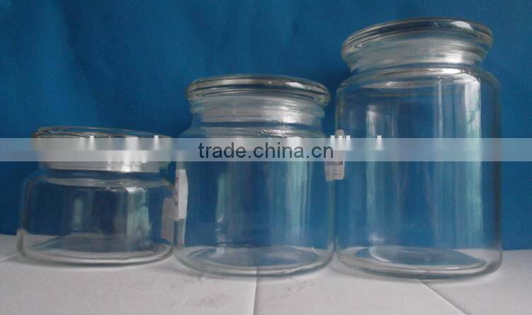 730ml Wholesale glass candle jar wax sugar bottle