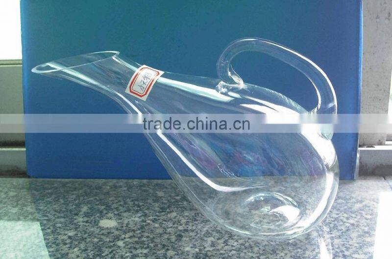 oblique mouth glass decanter