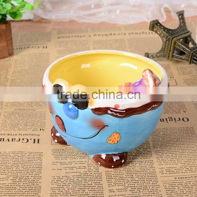 12cm kids cartoon animal bowl with spoon