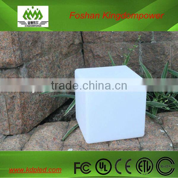 hight quality waterproof rechargeable battery glowing led decorative cube