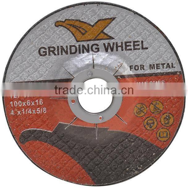 100*6*16mm Good Quality carborundum Grinding Disc for Metal