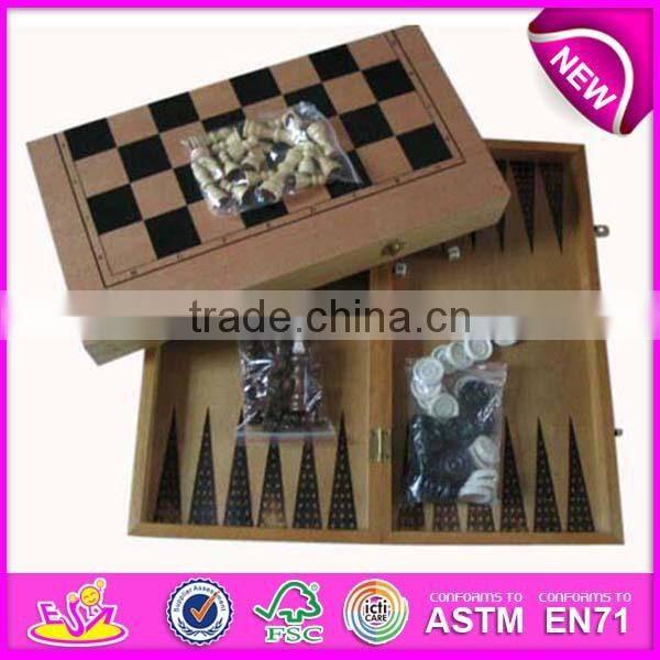 2015 Wooden chessboard game for kids,wooden toy chess game for children,latest wooden classic chess set for sale WJ277107