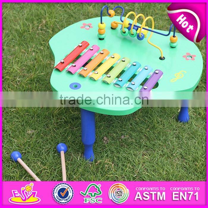Best sale multi-function wooden baby musical toys WJ276448