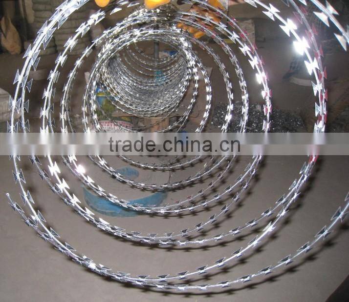 Armenia salable PVC coating guard against theft razor barbed wire razor wire