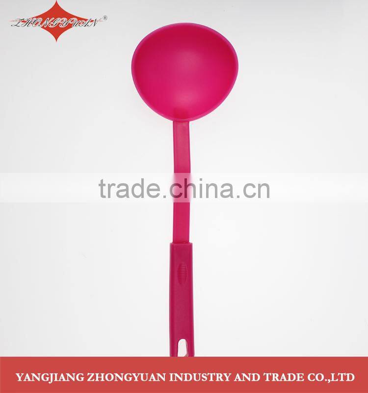 2014 hot sell 6 pcs set nylon plastic kitchenware with colorfui hook handle